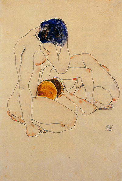 Two Friends Egon Schiele